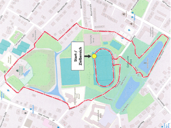 Karte vom Streckenverlauf Umweltlauf.