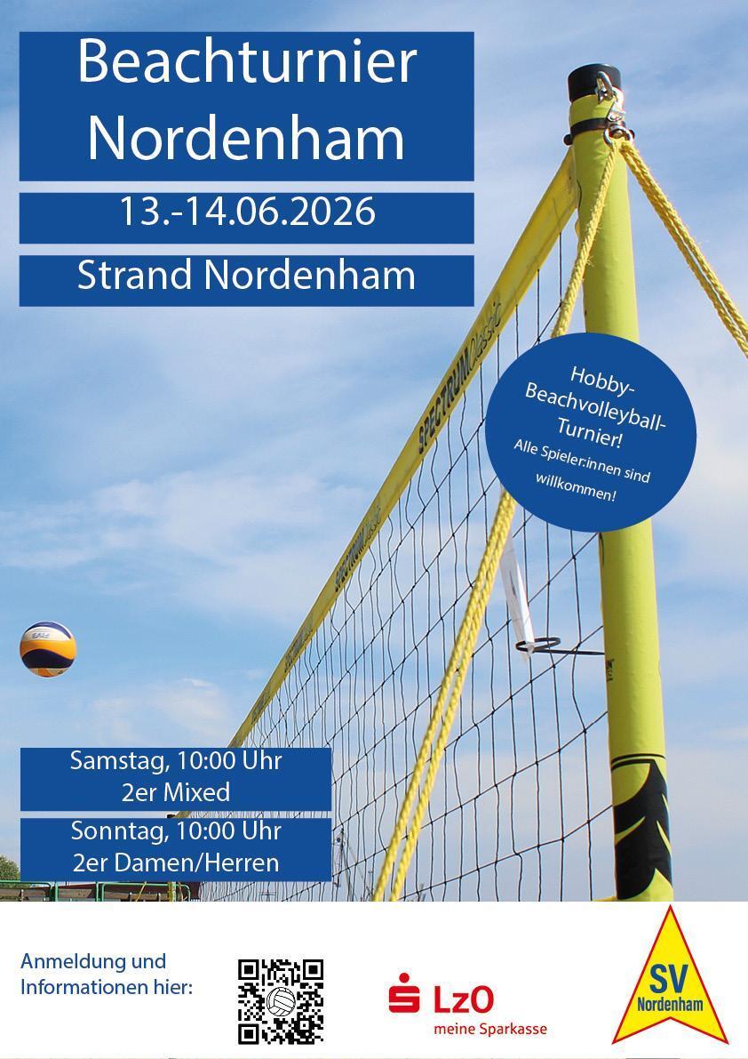 Ausschreibung f&uuml;r das Beachvolleyballturnier 2026 des SVN